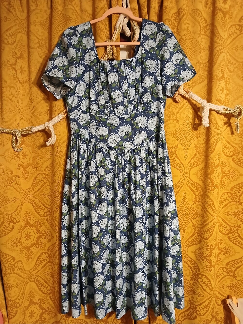 Womens Cotton Hydrangea Dress